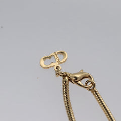 Christian Dior Logo Pendant Necklace Metal