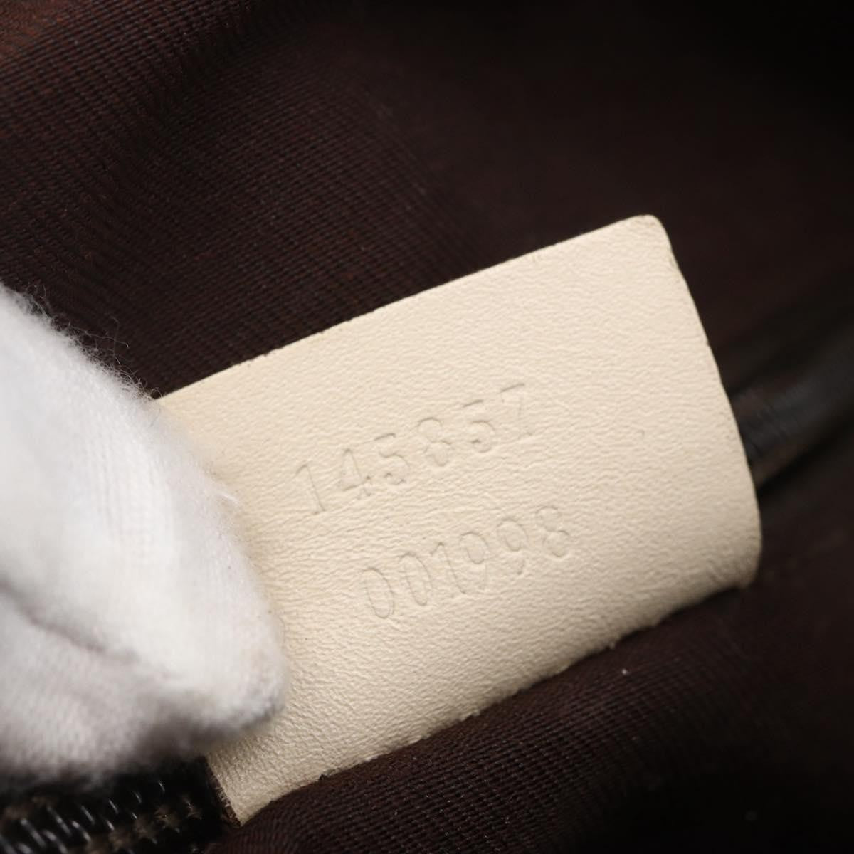 Gucci Zip Messenger Bag GG Canvas with Perforated Leather