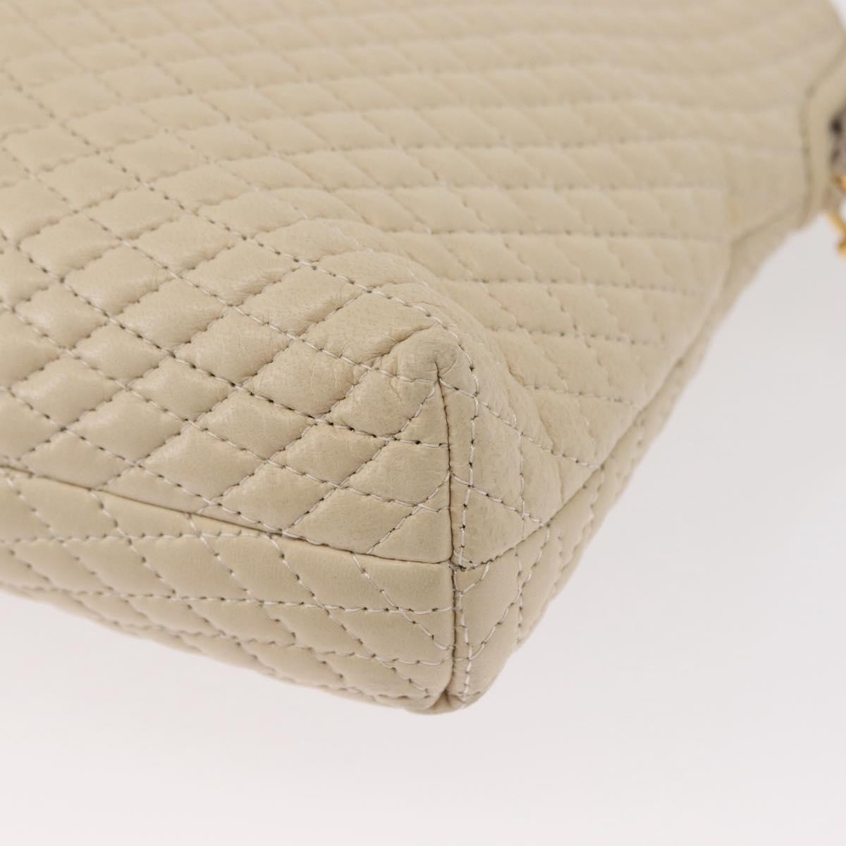 Bally Vintage Chain Shoulder Bag Quilted Leather