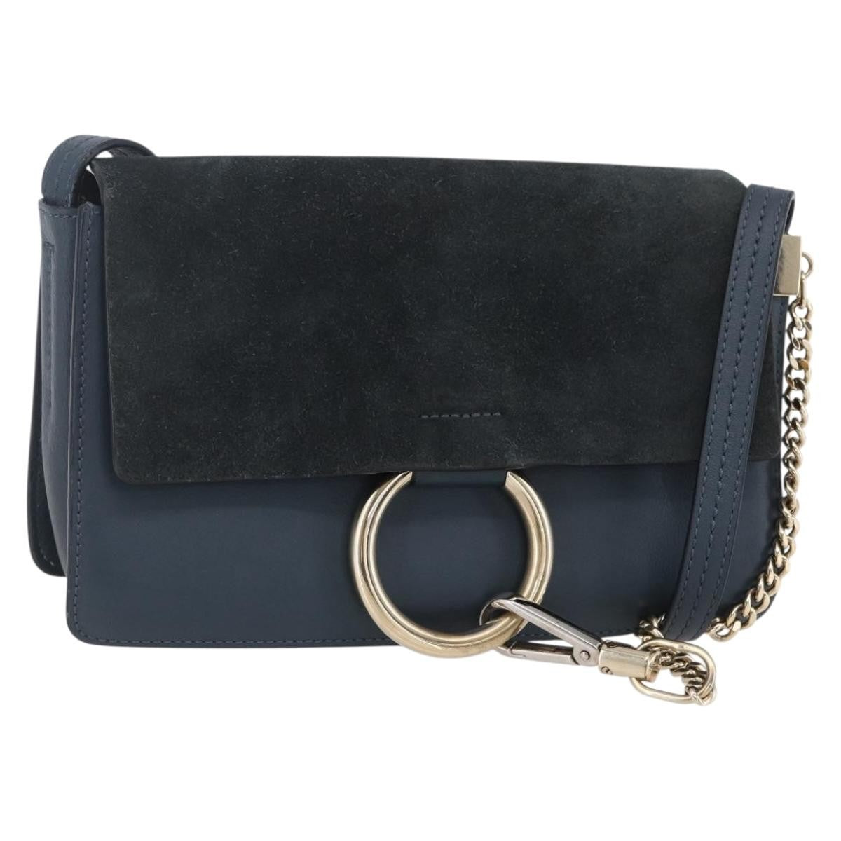 Chloe Faye Shoulder Bag Leather and Suede
