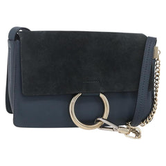 Chloe Faye Shoulder Bag Leather and Suede