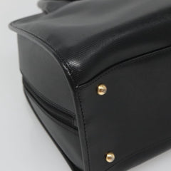 Celine Circle Logo Handbag Leather