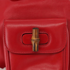 Gucci Vintage Bamboo Backpack Leather