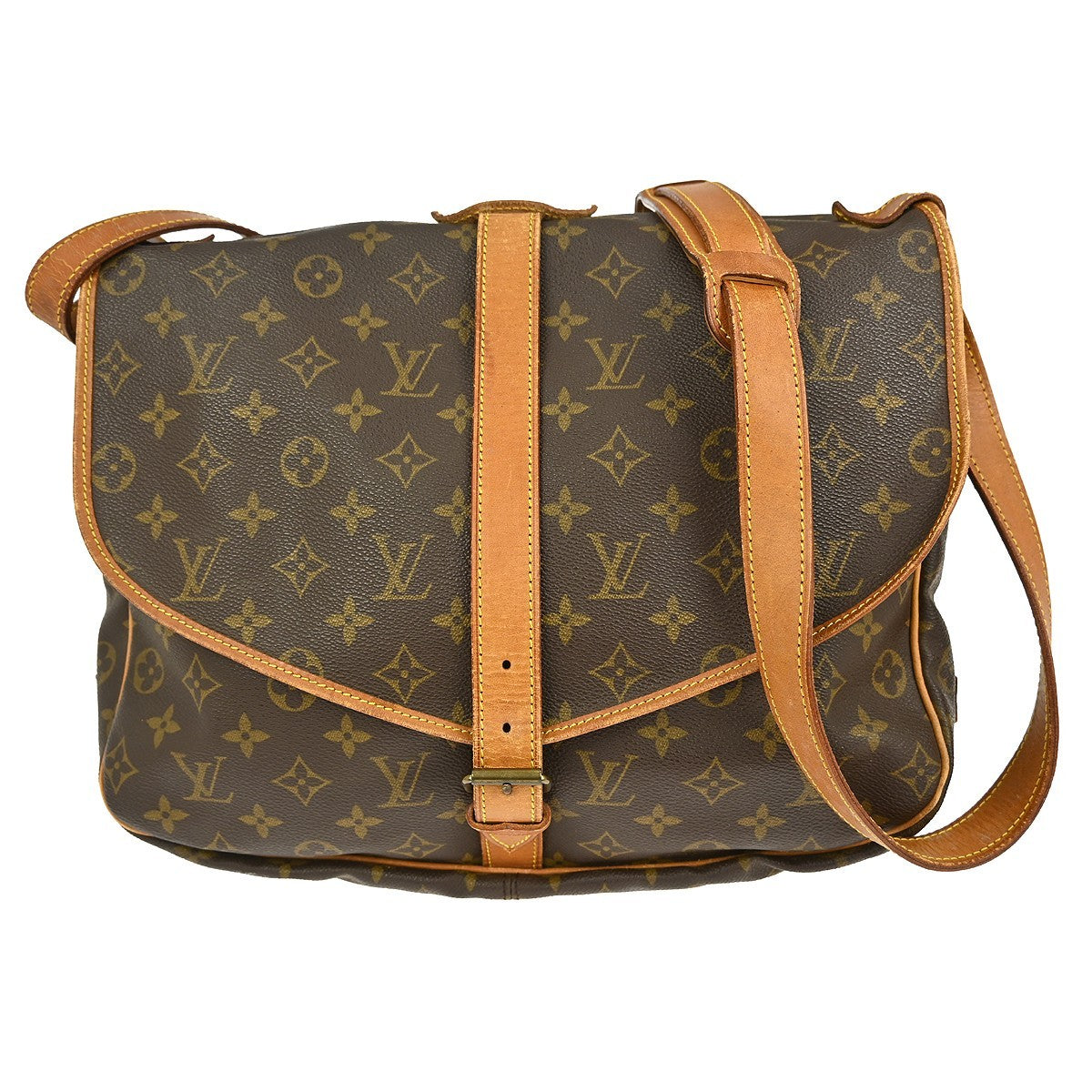 Louis Vuitton Saumur Handbag Monogram Canvas
