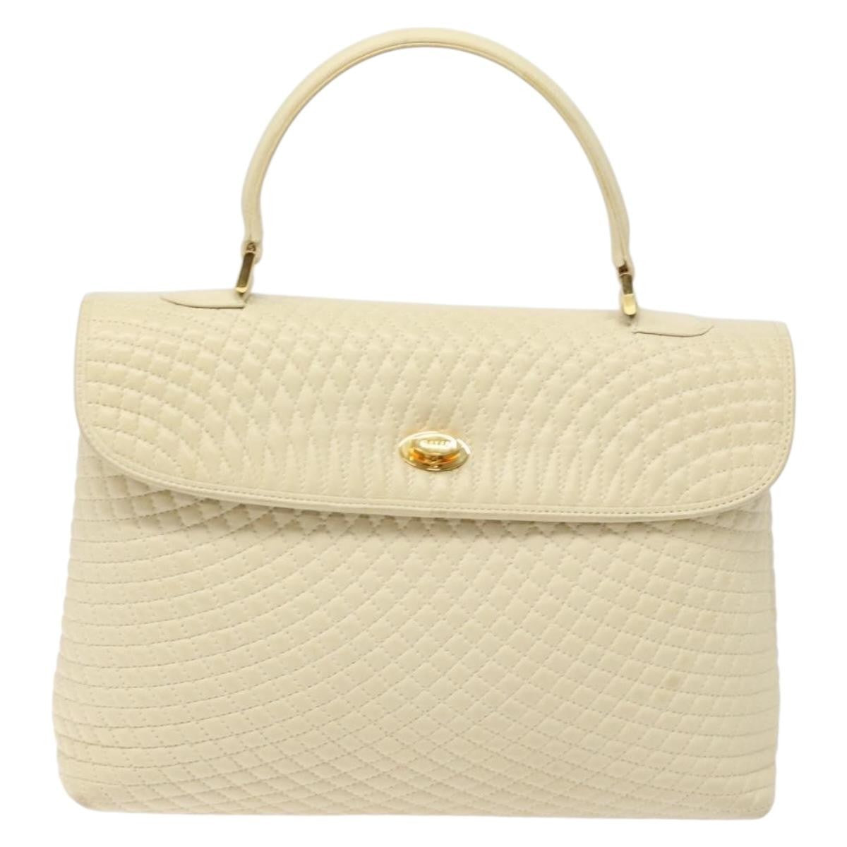 Bally Vintage Flap Handbag Quilted Leather