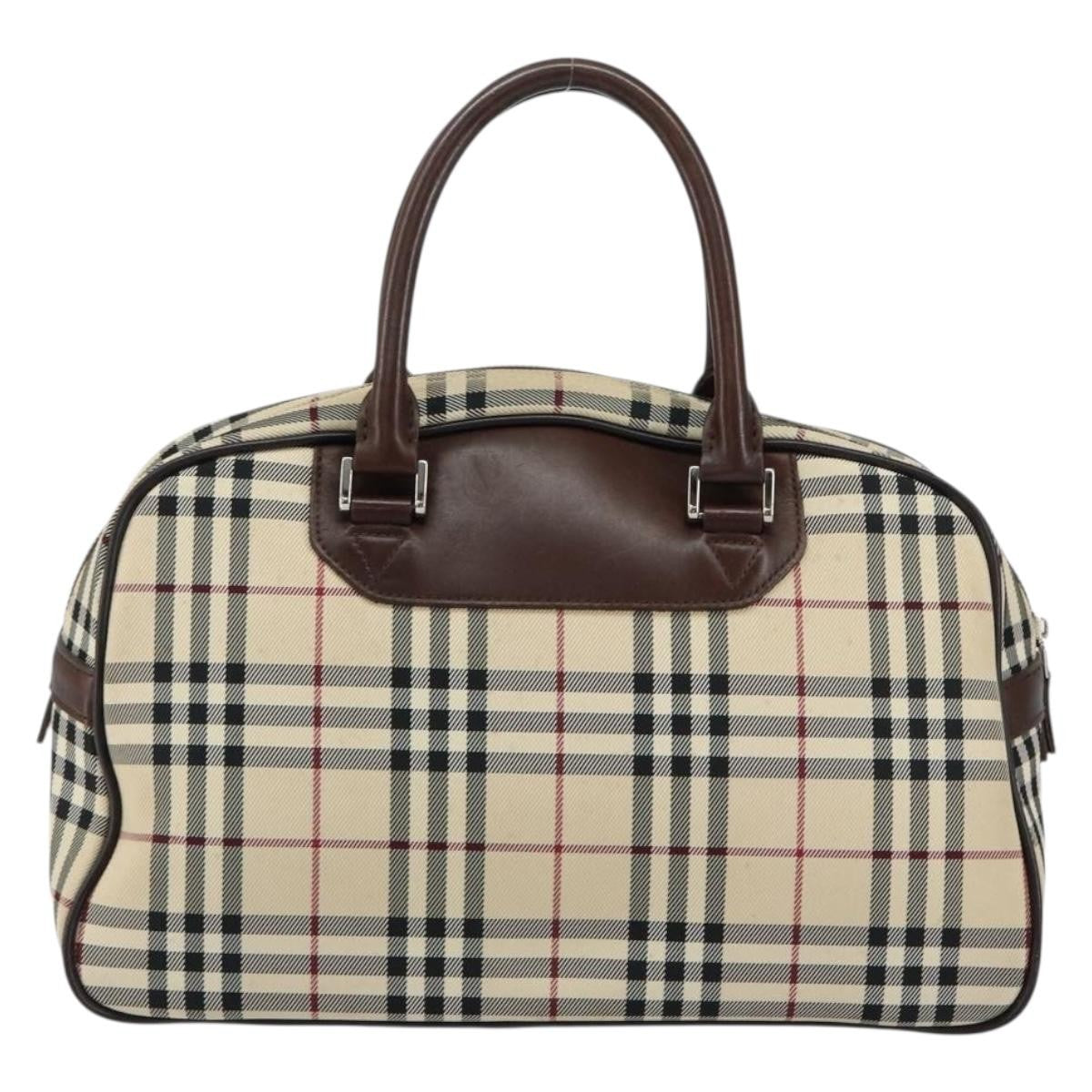 Burberry Nova Check Bowling Bag Canvas