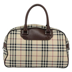 Burberry Nova Check Bowling Bag Canvas