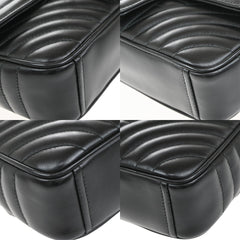 Prada Chain Flap Shoulder Bag Diagramme Quilted Leather