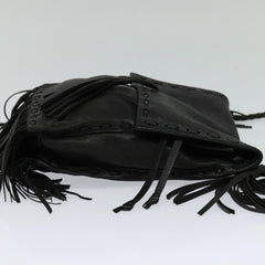 Prada Fringe Flap Crossbody Bag Leather