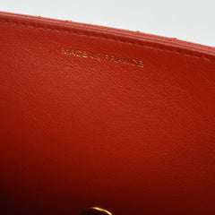 Chanel Vintage Top Handle Flap Bag Quilted Caviar