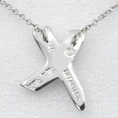 Tiffany & Co. Paloma Picasso Graffiti X Pendant Necklace Silver
