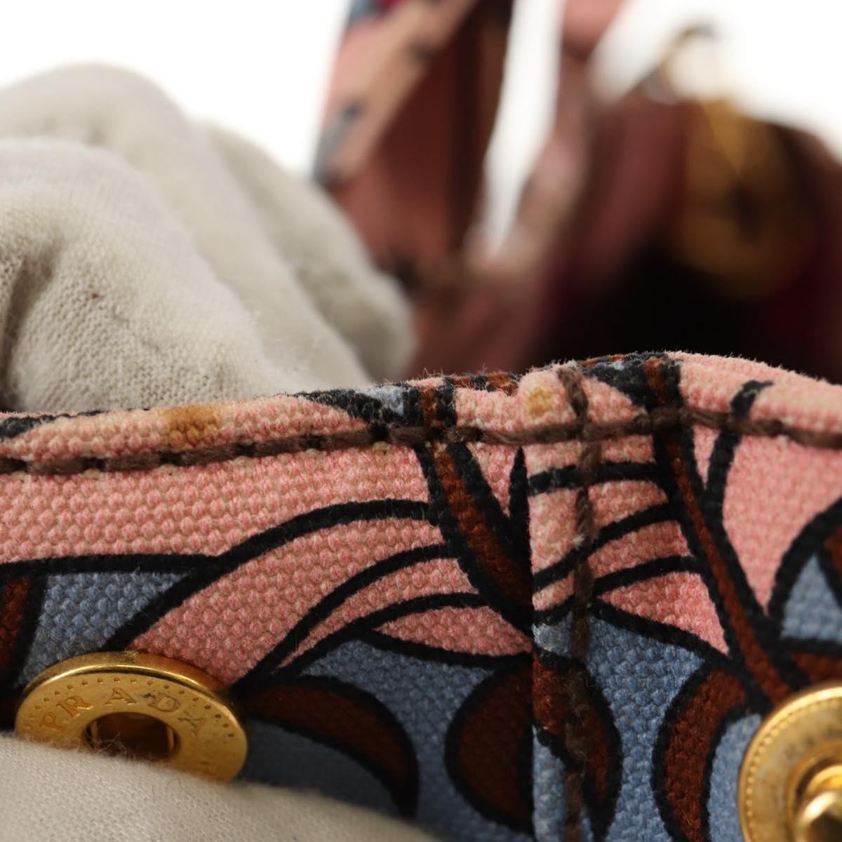 Prada Canapa Open Tote Canvas