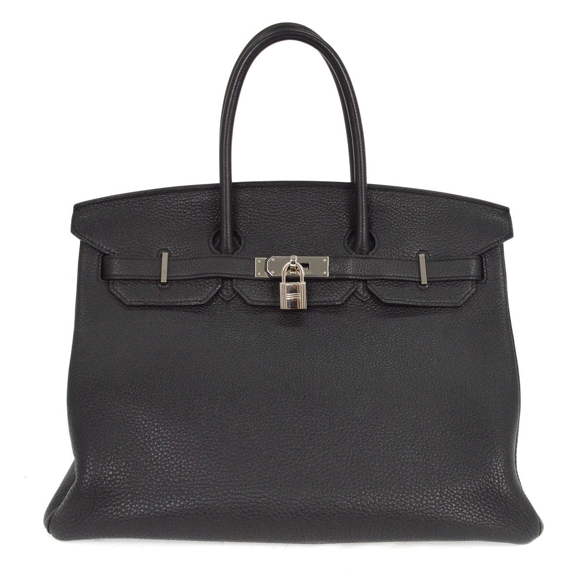 Hermes Birkin Handbag Black Togo with Palladium Hardware