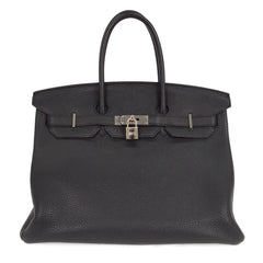Hermes Birkin Handbag Black Togo with Palladium Hardware
