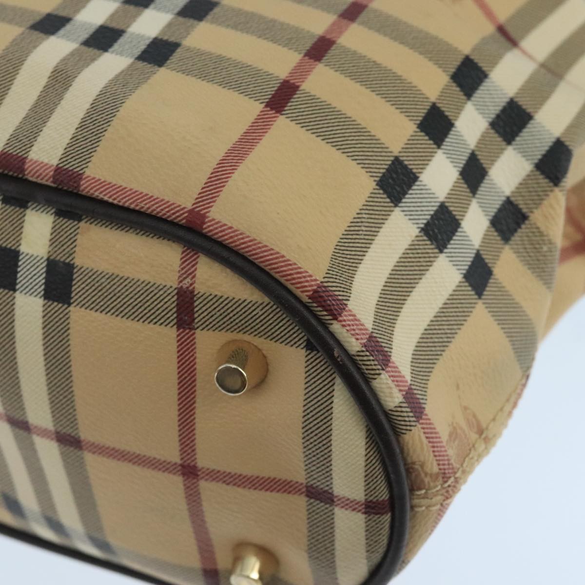 Burberry Newfield Tote Haymarket Coated Canvas