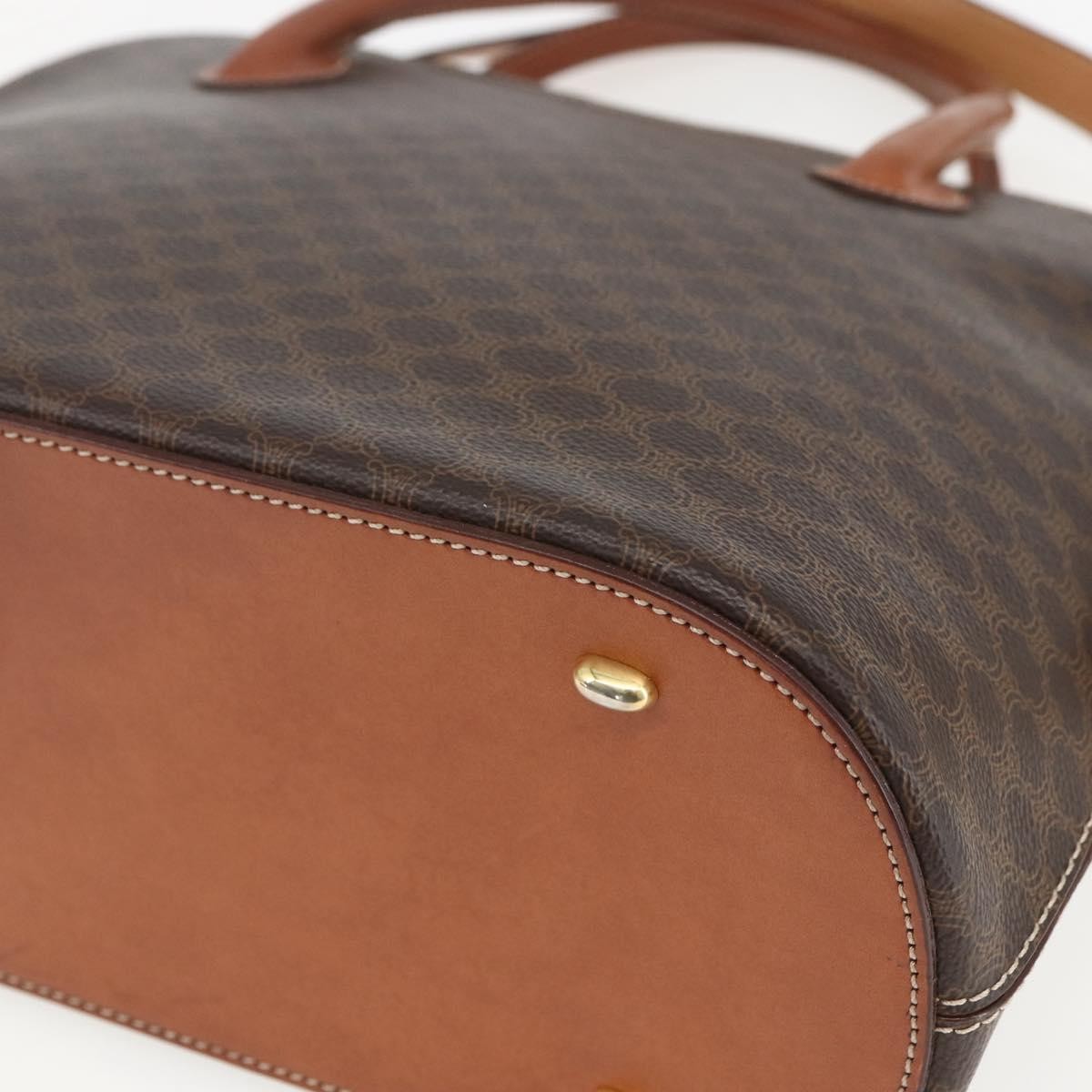 Celine Vintage Macadam Handbag Canvas and Leather