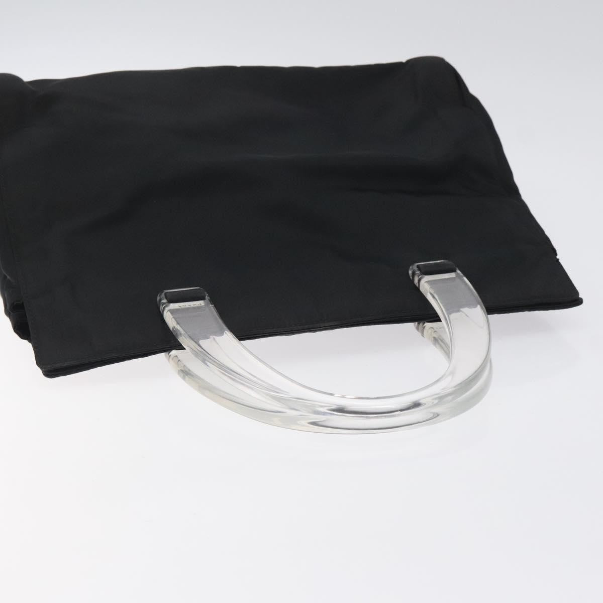 Prada Resin Handle Tote Tessuto