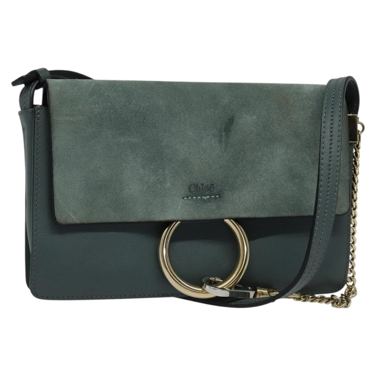 Chloe Faye Shoulder Bag Leather and Suede