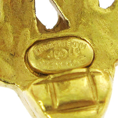 Chanel CC logo heart Gold-plated