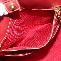 Prada Convertible Tote Canvas and Saffiano Leather