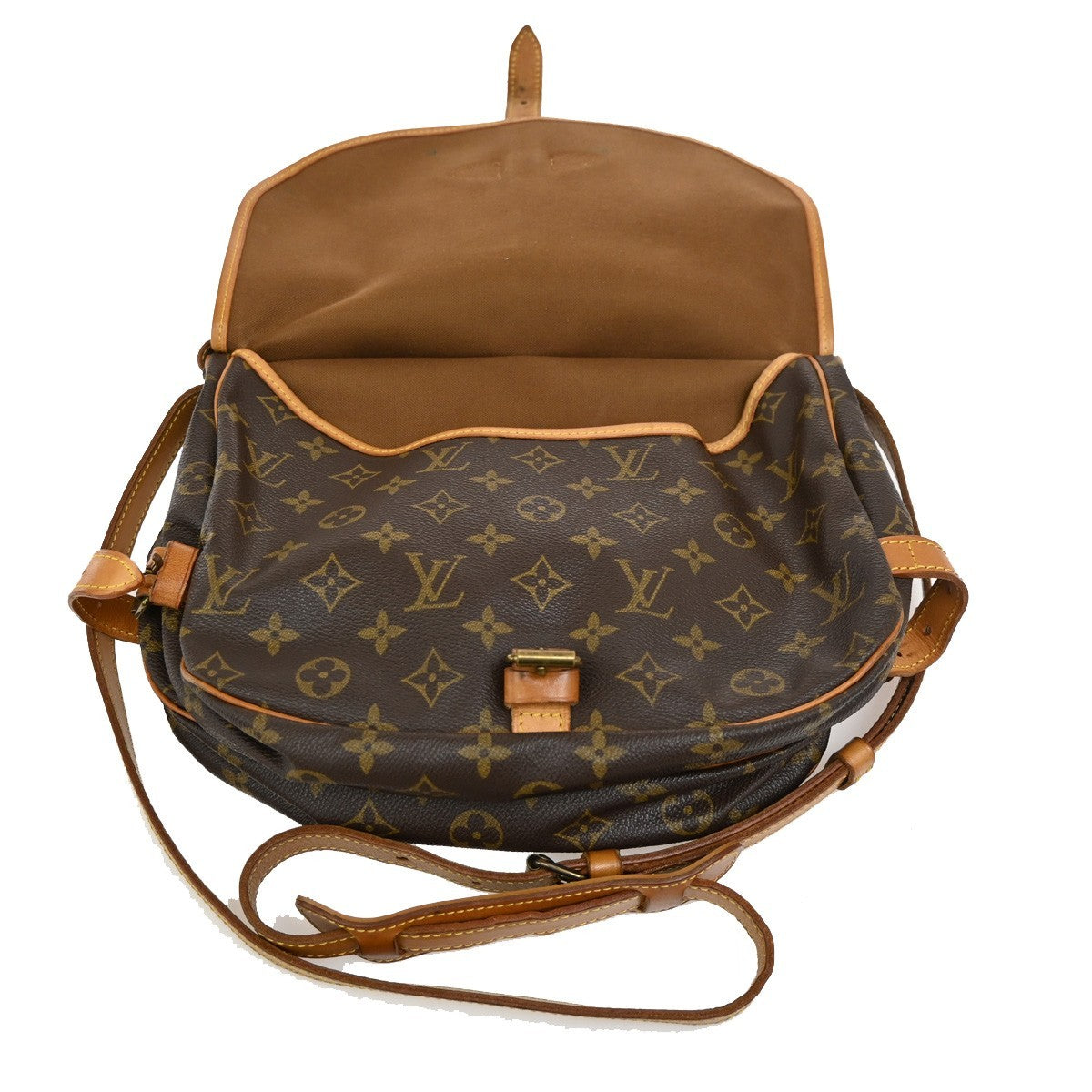 Louis Vuitton Saumur Handbag Monogram Canvas