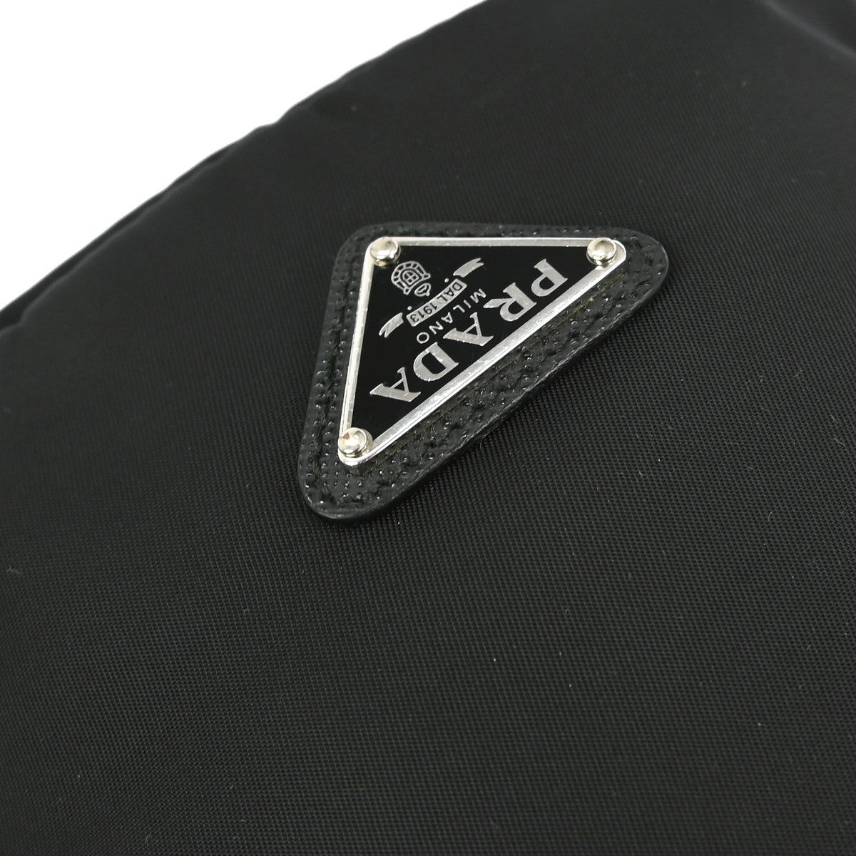 Prada Drawstring Wristlet Bucket Bag Tessuto