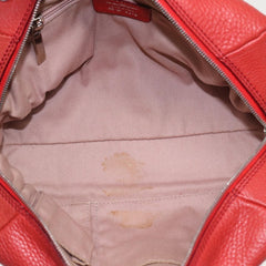 Salvatore Ferragamo Gancini Buckle Shoulder Bag Leather