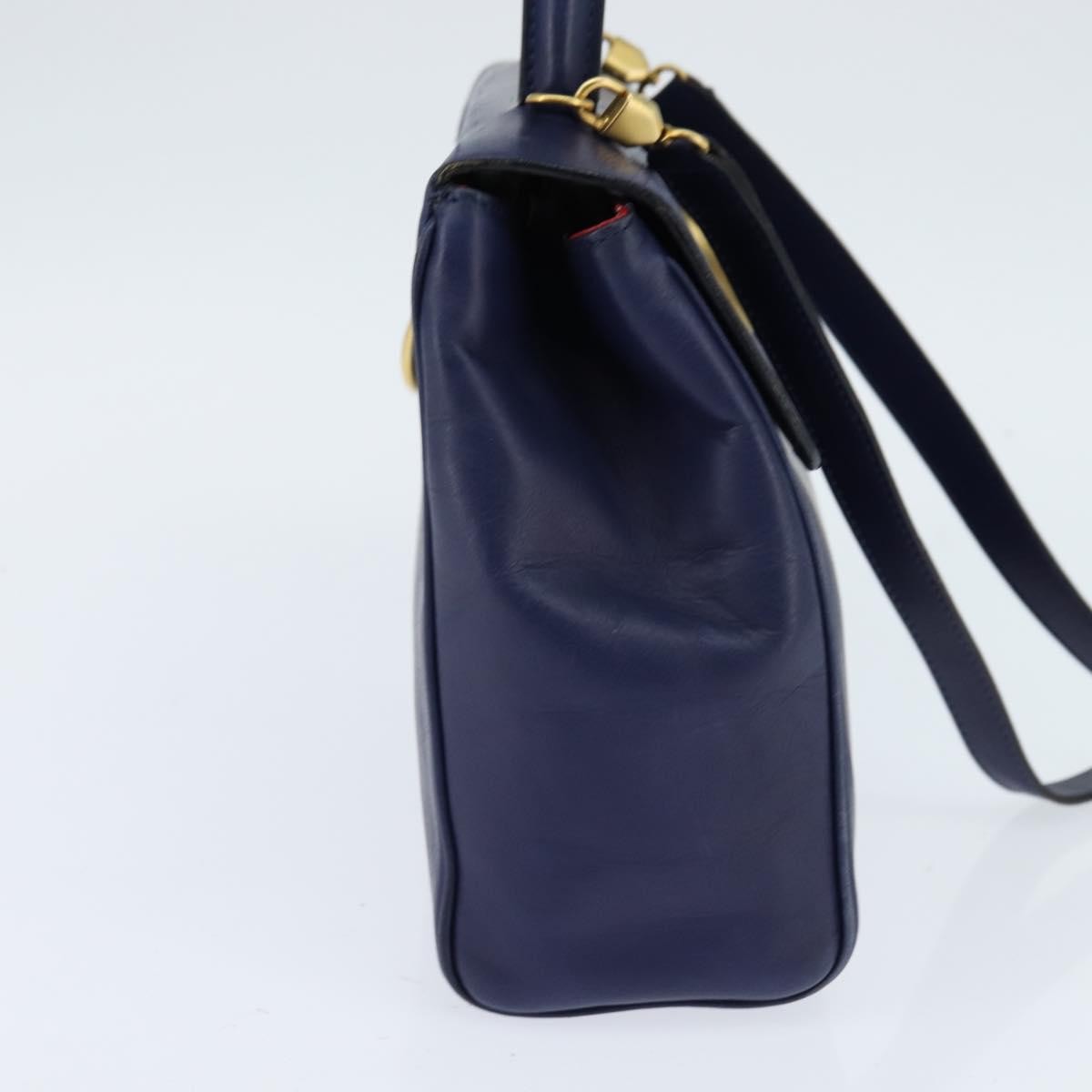 Celine Circle Logo Handbag Leather