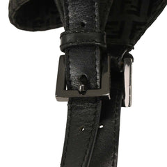 Fendi Belted Shoulder Bag Zucchino Canvas