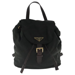 Prada Buckle Backpack Quilted Tessuto