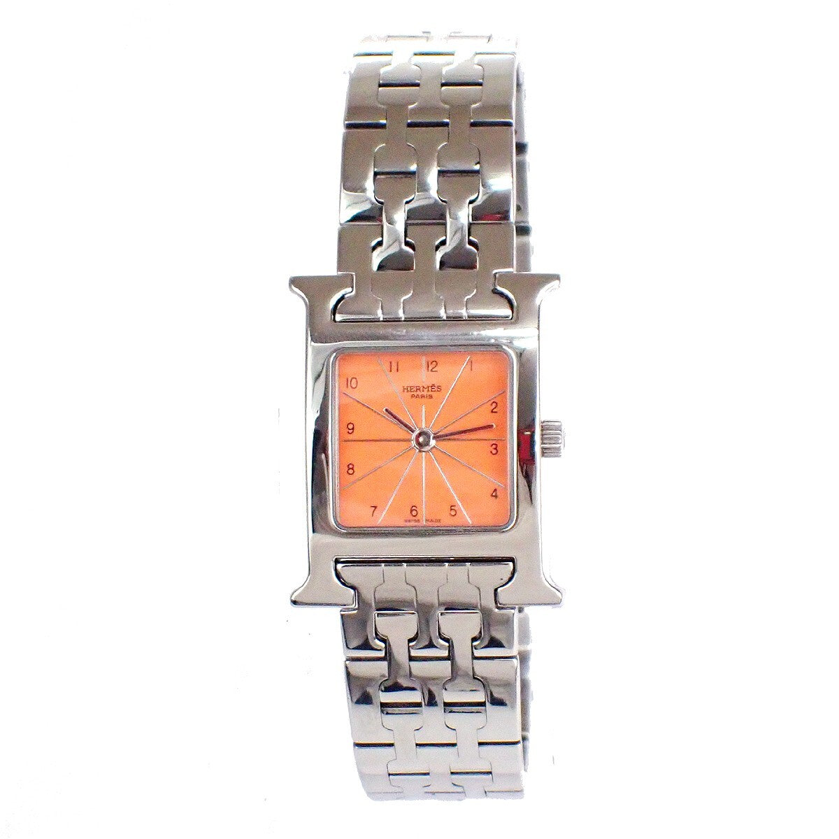 Hermes Arceau Chronograph Automatic Watch Stainless Steel and Alligator
