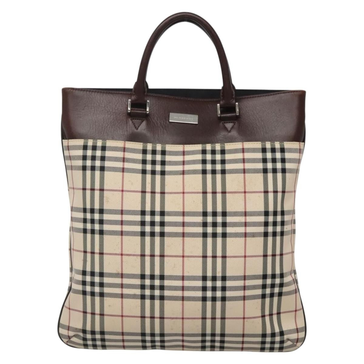 Burberry Nova Check Tote Nylon
