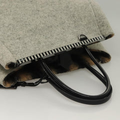 Fendi 2Jours Bag Felted Wool and Astrakhans