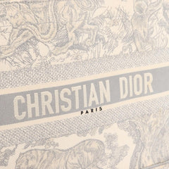 Christian Dior Book Tote Embroidered Canvas