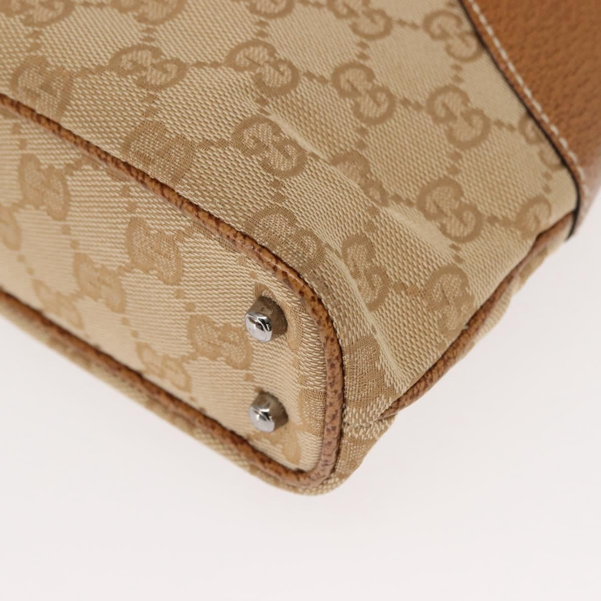 Gucci Vintage Ring Tote GG Canvas with Leather