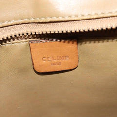 Celine Vintage Macadam Shoulder Bag Canvas and Leather