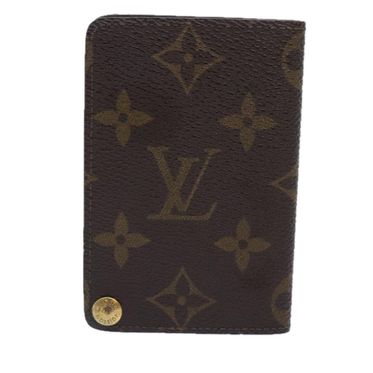 Louis Vuitton Porte Cartes Pression Card Case Monogram Canvas