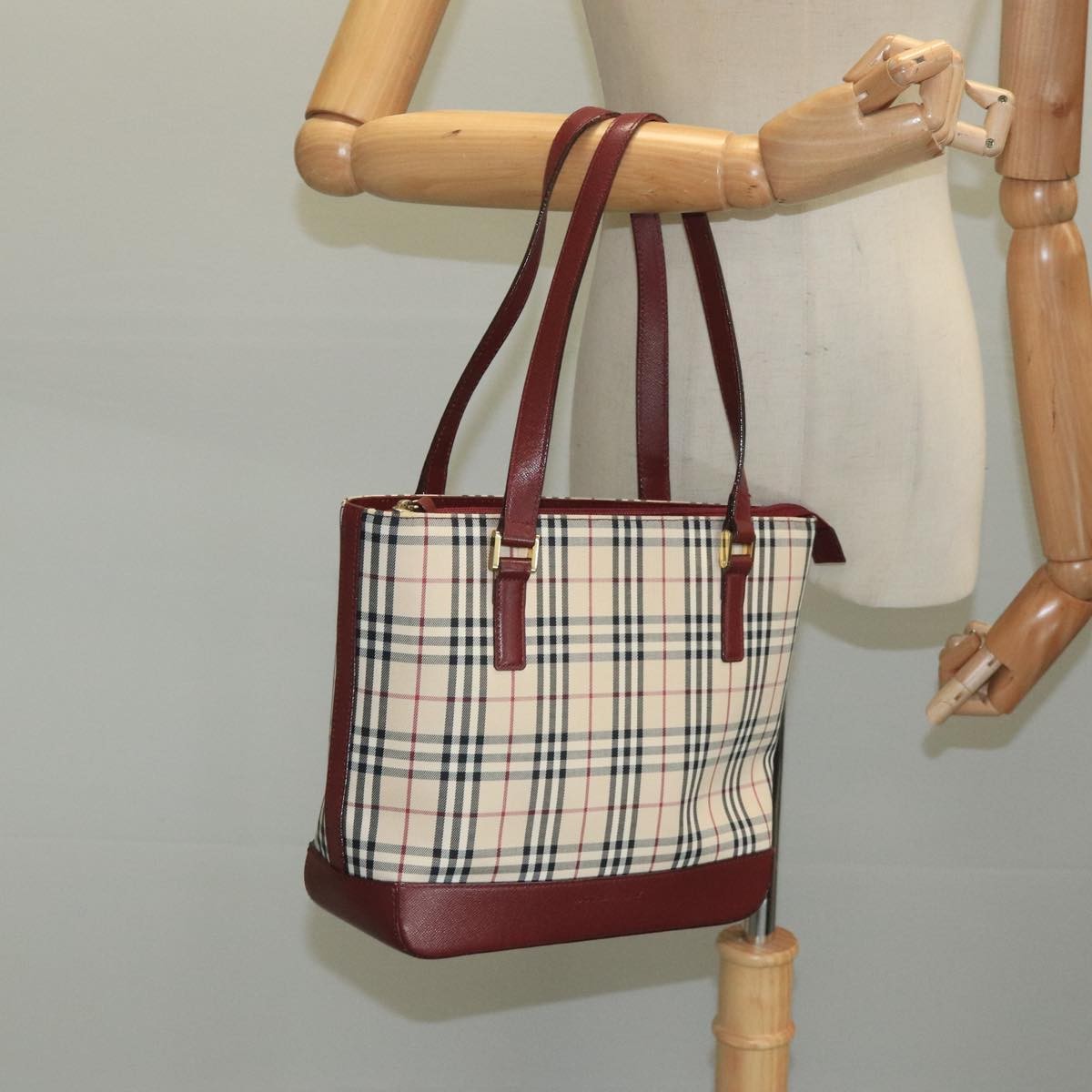 Burberry Nova Check Tote canvas check pattern
