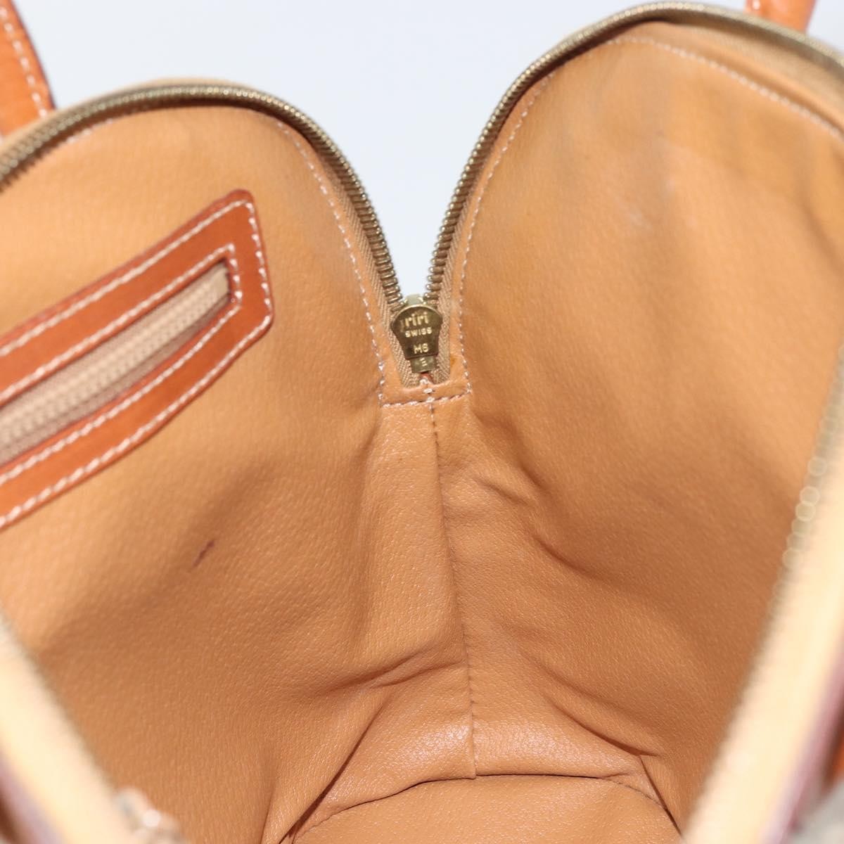 Celine Vintage Macadam Handbag Canvas and Leather