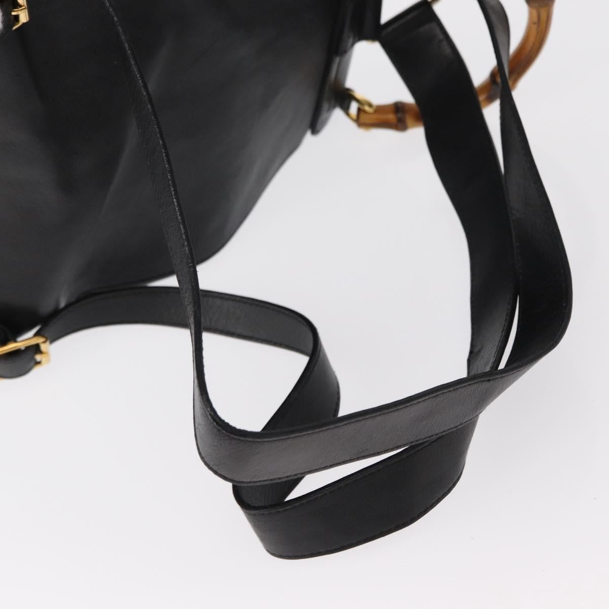 Gucci Vintage Bamboo Backpack Leather