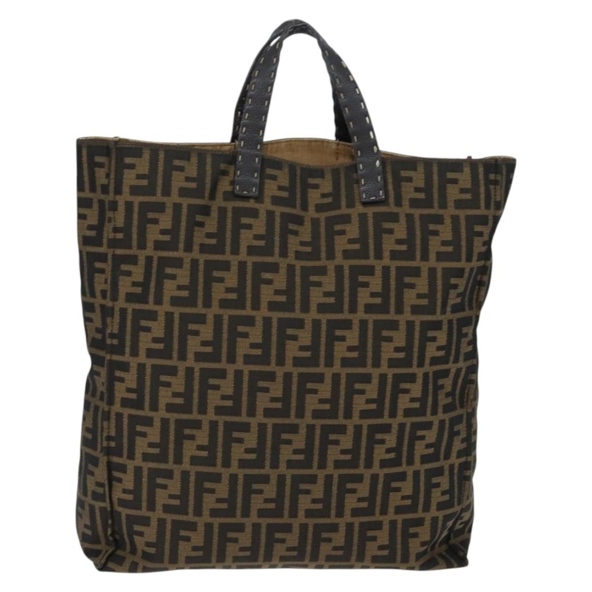 Fendi Open Shopping Tote Zucca Canvas