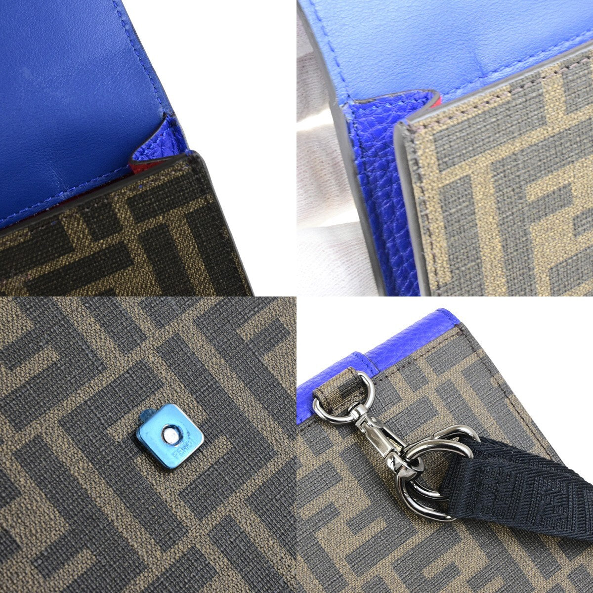 Fendi Baguette Phone Holder Canvas