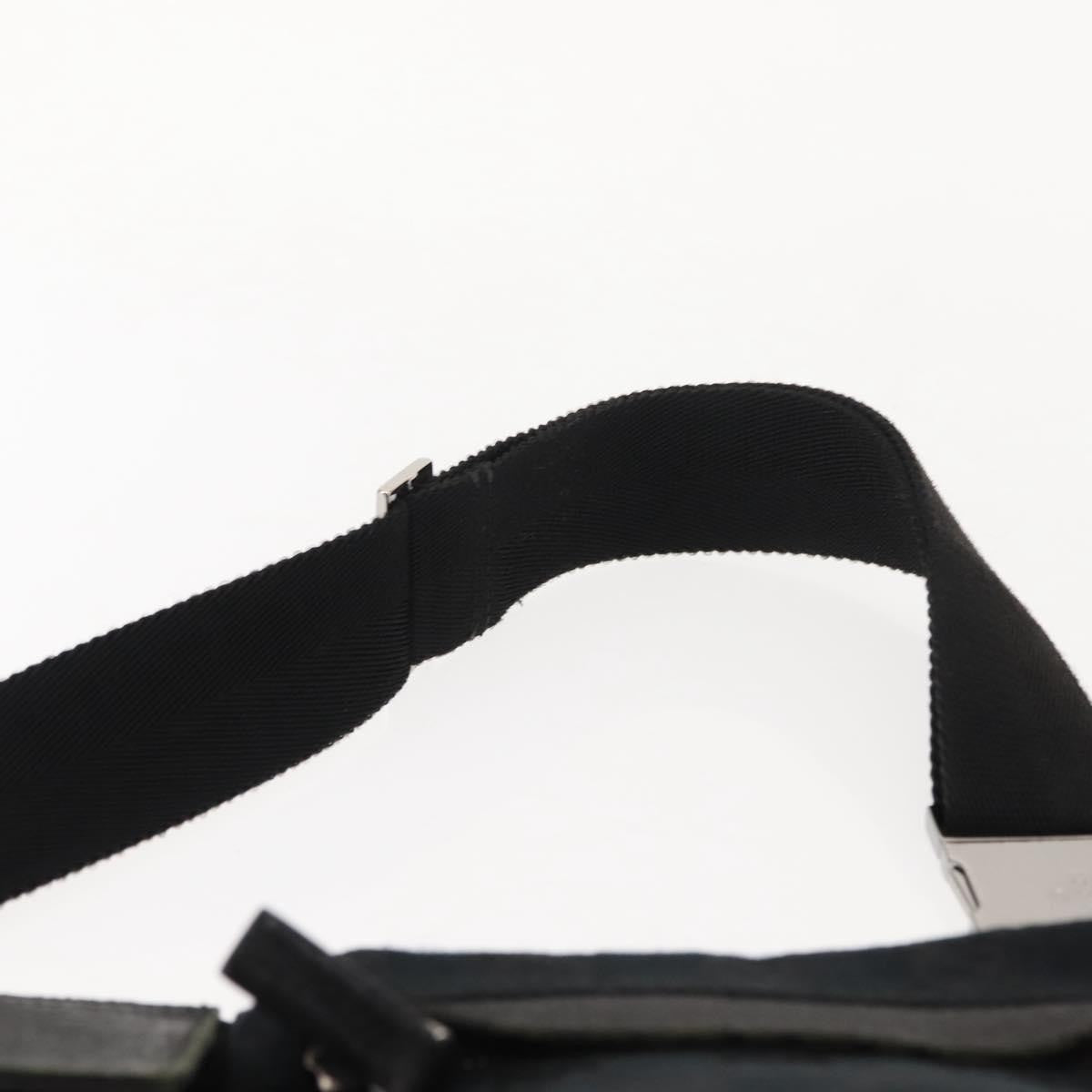 Gucci Vintage Double Belt Bag GG Canvas with Leather