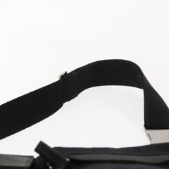 Gucci Vintage Double Belt Bag GG Canvas with Leather