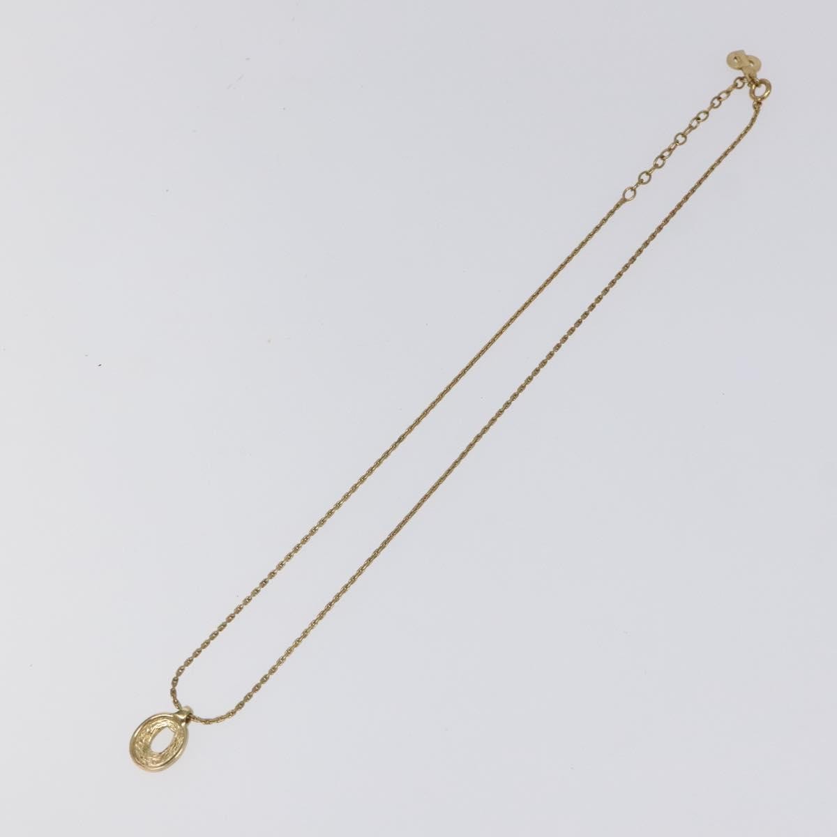 Christian Dior CD Pendant Necklace Gold-plated