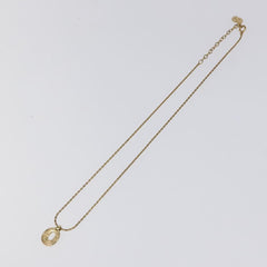 Christian Dior CD Pendant Necklace Gold-plated