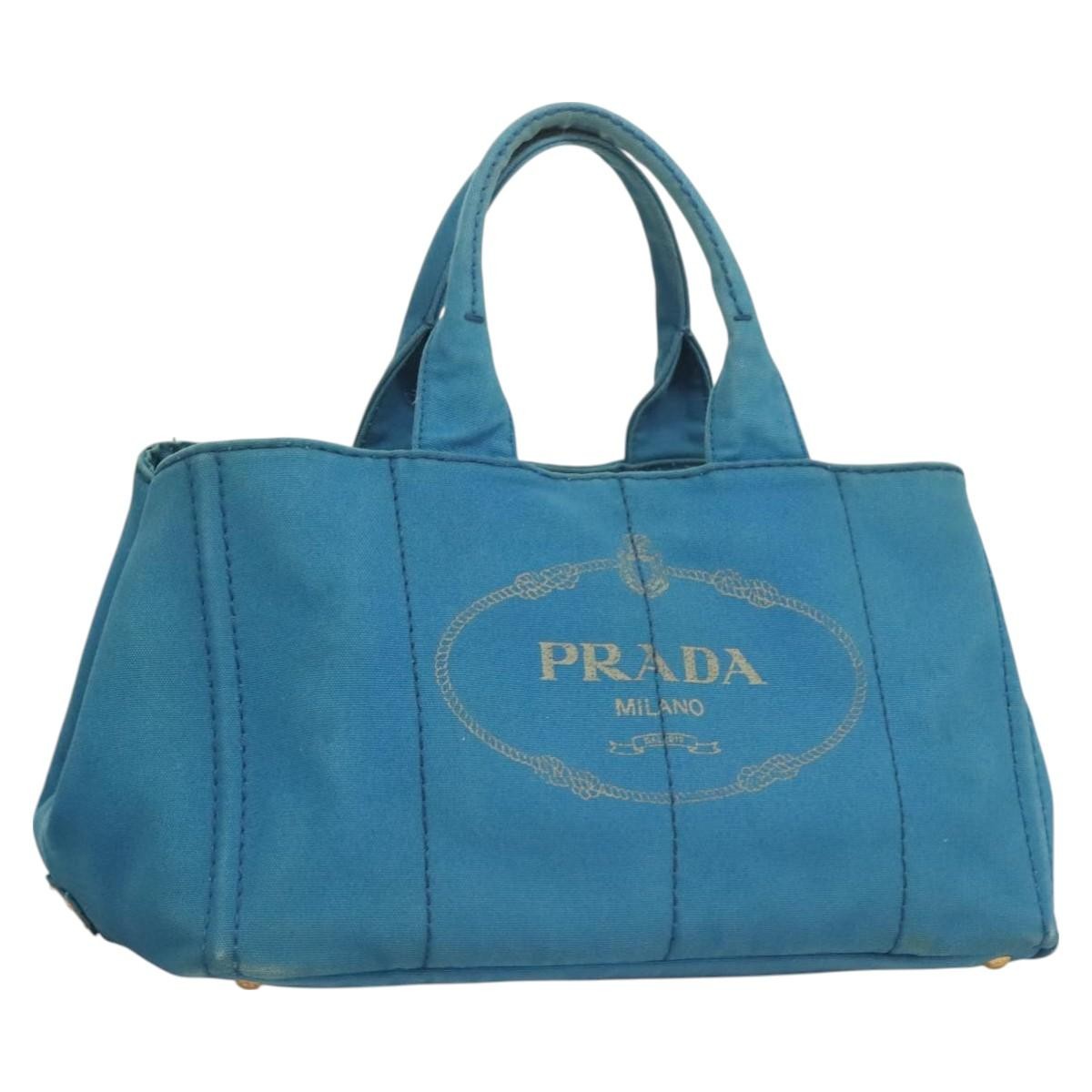 Prada Canapa Convertible Tote Canvas