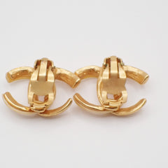 Chanel CC Clip-On Earrings Metal