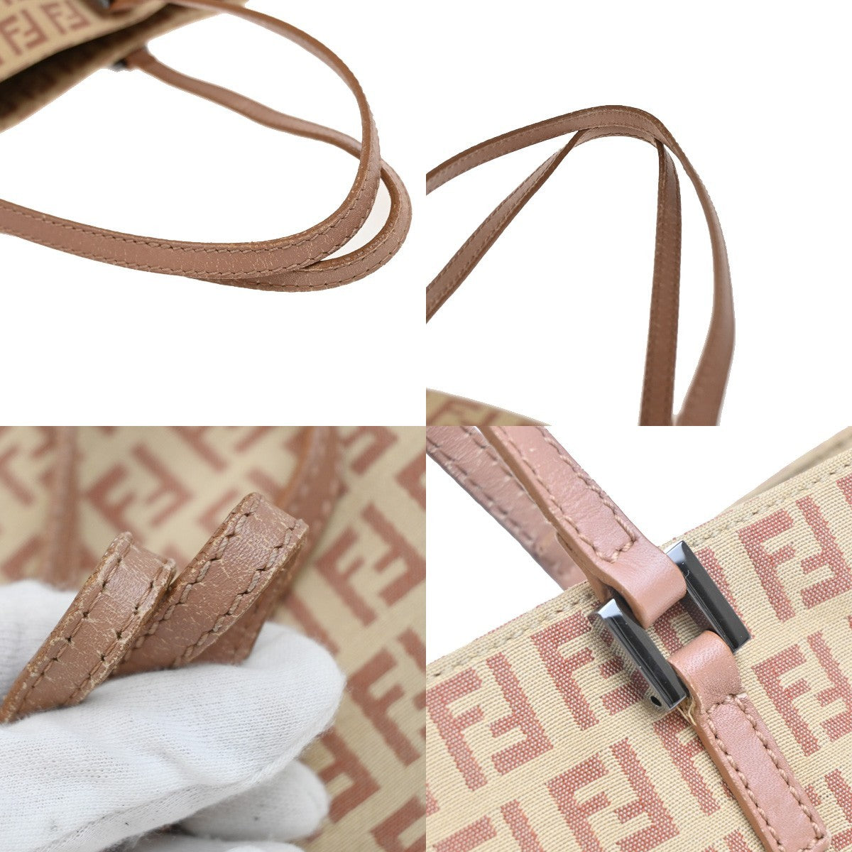 Fendi Shopping Tote Zucca Coated Canvas