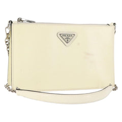 Prada Chain Crossbody Bag Vernice Saffiano Leather